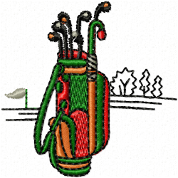 Golf Embroidery Design 12 Golf Embroidery Design 12